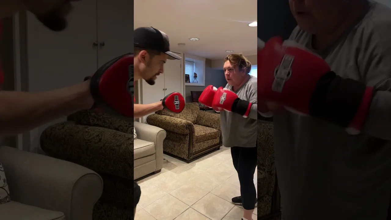Pad work with client Antoinette